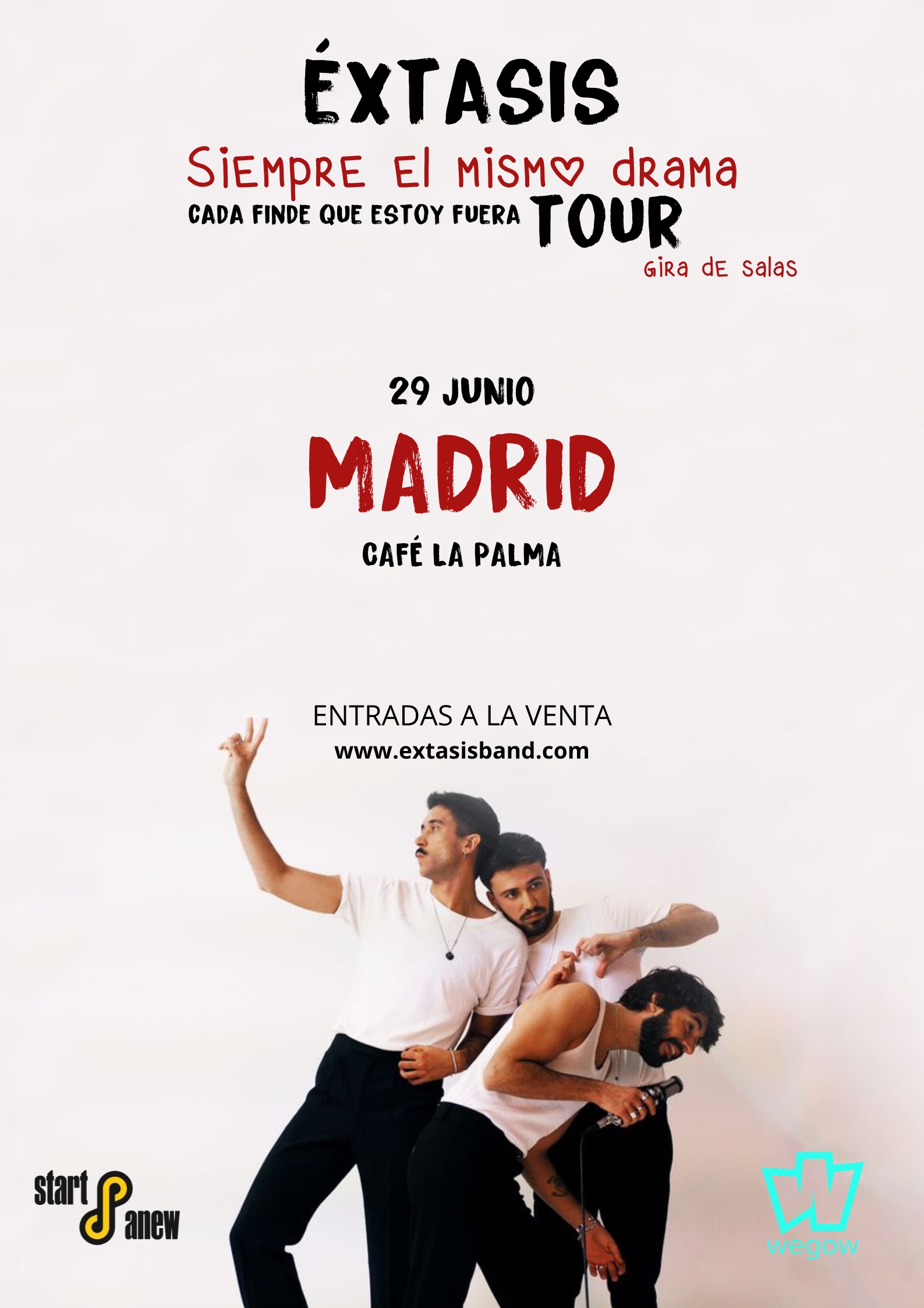 Éxtasis concierto en Madrid